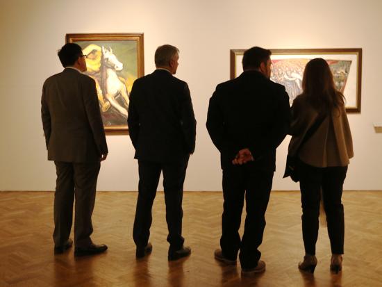 Sala de La exposición pendiente 1973-2015. Orozco, Rivera, Siqueiros